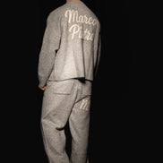 Grey Original logo knitted sweater