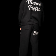 Black original logo knitted bottoms