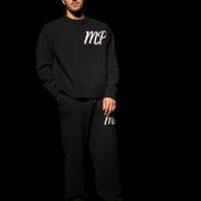 Black original logo knitted bottoms