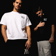 White mens oversized original logo T-shirt