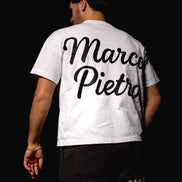 White mens oversized original logo T-shirt