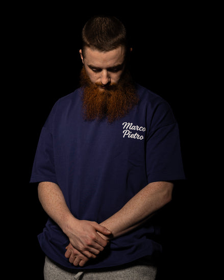 Navy mens oversized original logo T-shirt