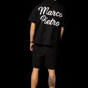 Black mens oversized original logo T-shirt