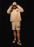 Beige original logo knitted shorts