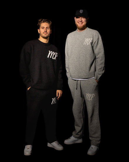 Grey original logo knitted bottoms