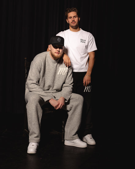 Grey Original logo knitted sweater