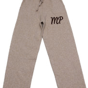 Beige original logo knitted bottoms