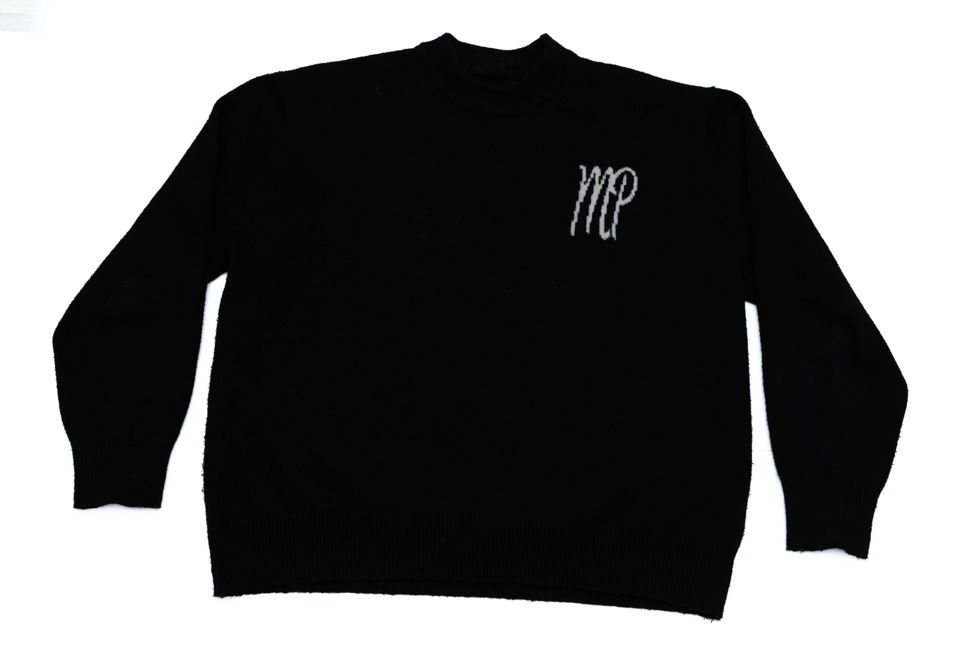 Black Original logo knitted sweater