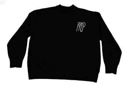 Black Original logo knitted sweater