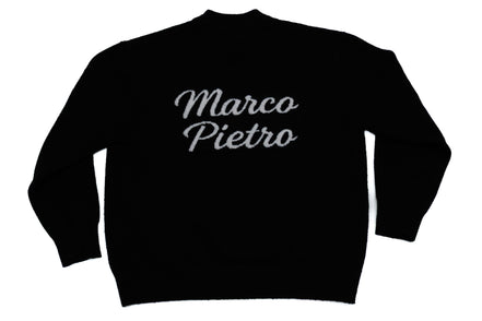 Black Original logo knitted sweater