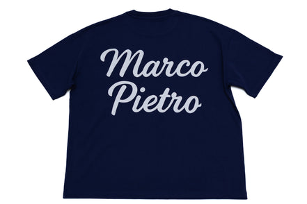 Navy mens oversized original logo T-shirt