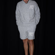 Grey original logo knitted shorts