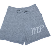 Grey original logo knitted shorts