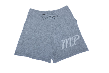 Grey original logo knitted shorts