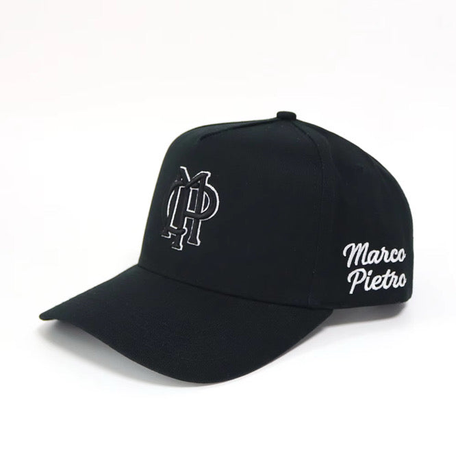 Black Marco Pietro embroided trucker cap