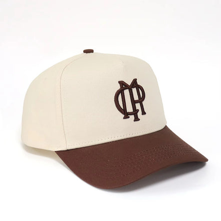 Cream Marco Pietro embroided trucker cap