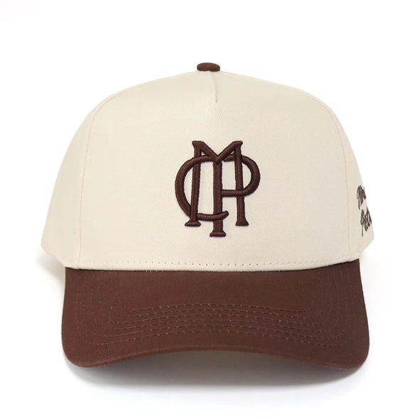 Cream Marco Pietro embroided trucker cap
